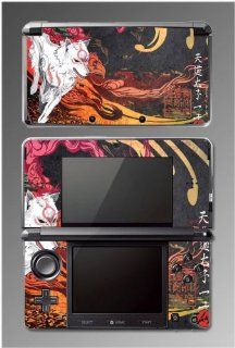 Okamiden Okami Ameratsu Wolf God wii Puppy Video Game Vinyl Decal Skin Cover Protector for Nintendo 3DS: Video Games