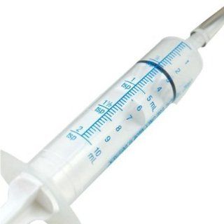 2 Tsp, 10 Ml Medicine Dosage Syringe with Filler Tube & Cap   500 Units Health & Personal Care