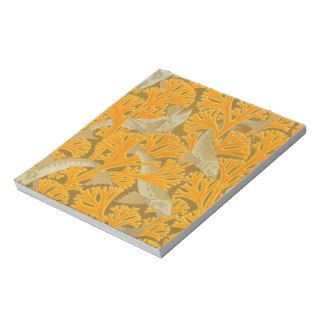 Vintage Art Deco Fish and Yellow Coral Design Notepad