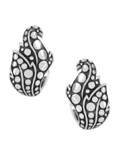 Ayu Silver Leaf Earrings by John Hardy