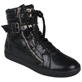 Brinley Co Womens Lace up High Top Sneakers: Fashion Sneakers: Shoes