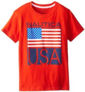 Nautica Boys 8 20 USA Tee: Clothing