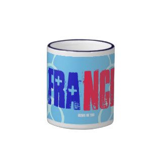 French Flag Colors Red White Blue Coffee Mug