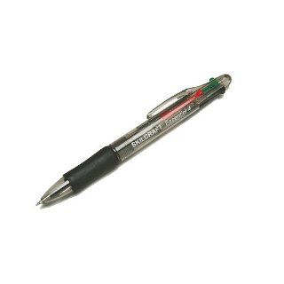 SKILCRAFT   7520 01 453 6287   Essential 4 Color Ball Point Pen, Black, Blue, Red and Green Ink, Fine Point   12/Box  Ballpoint Stick Pens 