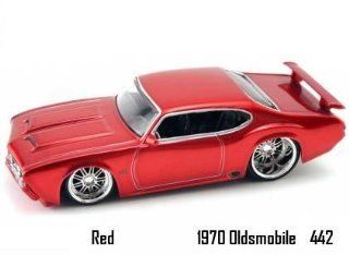 Jada Dub City Big Time Muscle Red 1970 Oldsmobile 442 1:64 Scale Die Cast Car: Toys & Games