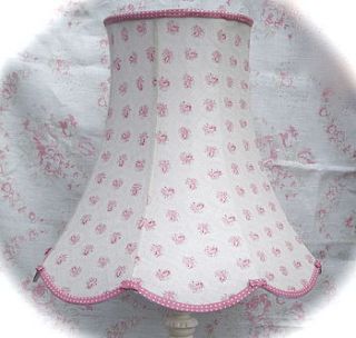 extra large agatha linen standard lampshade by rosie's vintage lampshades