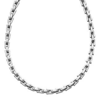 Triton Mens Stainless Steel U Link Necklace   24   Zales