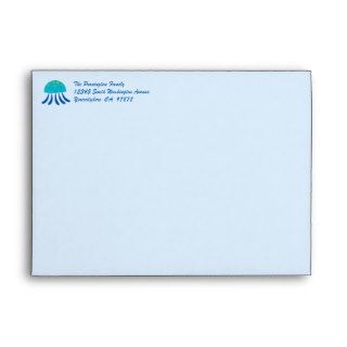 Cute under the sea A7 5x7 invitation envelope