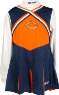 Chicago Bears Girls Youth Cheerleader Outfit w/ Turtleneck   Medium (10/12): Clothing
