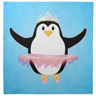 Ballerina Penguin Napkins
