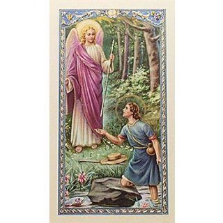 Oración a San Rafael (St. Raphael)   Spanish Prayer Card : Greeting Cards : Office Products