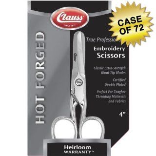 Clauss Hot Forged Sewing Scissors with Swedged Blades, 4", Case of 72  Office Supplies 