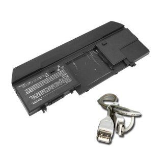 Battery for Dell Latitude D420 Latitude D430 Laptop Battery Replacement 312 0443 312 0445 451 10365 451 10367 312 0444 W/ 3Ft USB2.0 AM/AF Extend Cable: Computers & Accessories