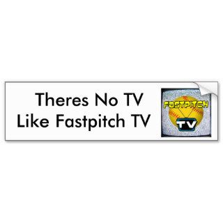Fastpitch TV Bumper Sticker
