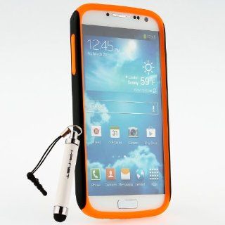 [Aftermarket Product] Orange Soft+Hard TPU Anti Shock Matte Case Cover for Samsung Galaxy S4 i9500 i9505 LTE: Cell Phones & Accessories