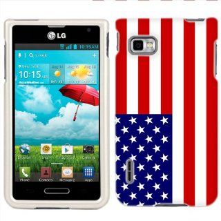 T Mobile LG Optimus F3 American Flag Phone Case Cover: Cell Phones & Accessories
