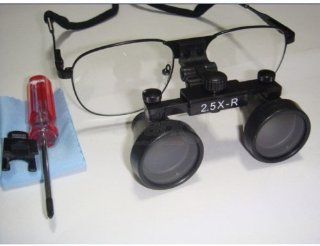 Dental Surgical 2.5x Loupe Working Distance 360 460mm(14.2" 18") Alloy Safety Goggle: Health & Personal Care
