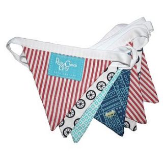 mini bunting flags by rosy cheek cosy