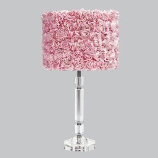 Slender Crystal Table Lamp Shade Color: Pink    