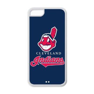 Custom MLB Cleveland Indians Inspired Design TPU Case Back Cover For Iphone 5c iphone5c NY465 Cell Phones & Accessories