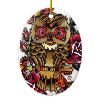 owl christmas tree ornaments