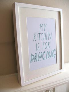 kitchen dancing a4 poster/print by the joy of ex foundation