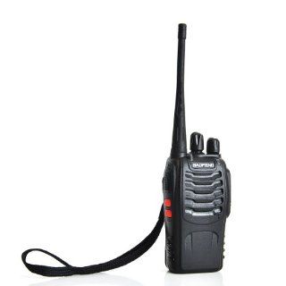 Baofeng BF 888S UHF 400 470MHz CTCSS/DCS With Original Earpiece Handheld Amateur Radio Transceiver Walkie Talkie Two Way Radio Long Range Black : Frs Two Way Radios : Car Electronics
