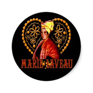 Marie Laveau Voodoo High Priestess Round Sticker