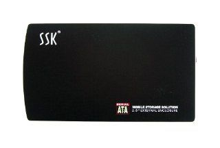 SSK SHE 037 2.5 inch USB 2.0 to SATA Hard Drive HDD External Case Enclosure 480Mbps Black: Computers & Accessories