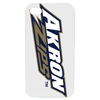 University of Akron Zips   Smartphone Case for iPhone 4/4S   White: Cell Phones & Accessories