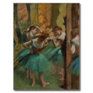 Dancers, Pink and Green   Edgar Degas Postcards