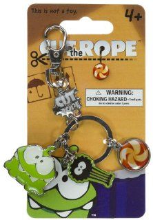 Cut The Rope Om Nom Metal Keychain: Toys & Games
