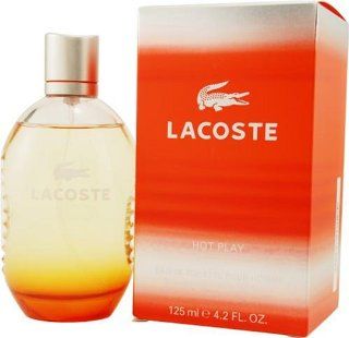 Lacoste Hot Play By Lacoste For Men. Eau De Toilette Spray 4.2 Ounces : Beauty
