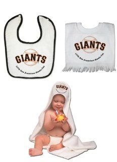 San Francisco Giants TEAM TODDLER SET   Hooded towel Pullover Bib and Snap Bib with Color trim : Infant And Toddler Sports Fan Apparel : Sports & Outdoors