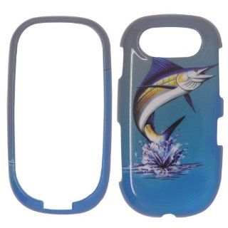 Marlin Fish on Two Tone Blue and White Realtree camo Hard Case Faceplate Protector Cover Snap On For   PANTECH EASE P2020: Cell Phones & Accessories