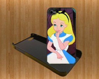 Alice in wonderland Custom Case/Cover FOR Apple iPhone 5 BLACK Plastic snap Case WITH FREE SCREEN PROTECTOR ( Verison Sprint At&t): Cell Phones & Accessories