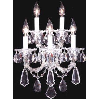 Maria Theresa Royal Five Light Crystal Wall Sconce by James R. Moder   Wall Lamps  