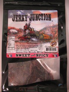 Jerky Junction Sweet & Spicy Beef Jerky, 3.25 ounce Bags (Pack of 4) : Jerky And Dried Meats : Grocery & Gourmet Food