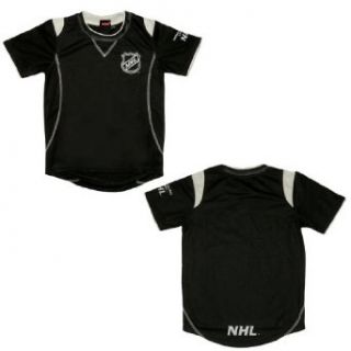 NHL National Hockey League Boys Short Sleeve Hockey Jersey Shirt Large Black : Athletic Shirts : Clothing