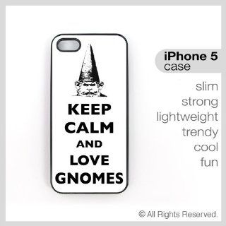iPhone 5 Case Keep Calm And Love Gnomes   Slim Lightweight Trendy Case: Cell Phones & Accessories