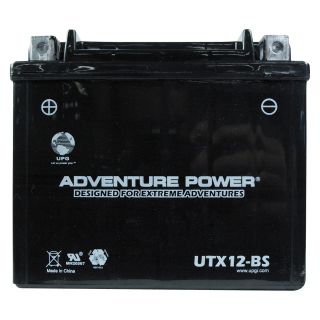UPG Dry Charge Motorcycle Battery — 12V, 10 Amps, Model# UTX12-BS  Motorcycle Batteries