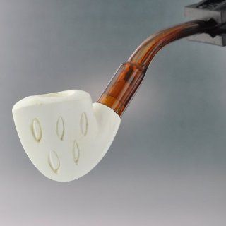 Paykoc Genuine Block Meerschaum Mini Ship's Bow Pipe With Case M60030: Health & Personal Care
