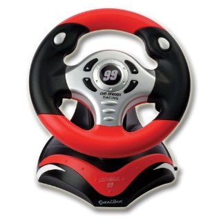 VR502 Carl Edwards Racing Plug and Play Steering Wheel: Toys & Games