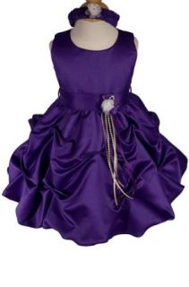 AMJ Dresses Inc Baby girls Purple Flower Girl Party Dress Sizes S to 4t: Clothing