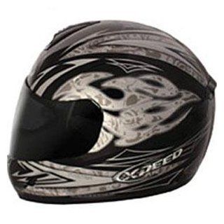 Xpeed XF 507 Torture Multi Helmet   X Large/Black/Silver: Automotive