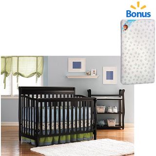 Graco Lauren 4 In 1 Convertible Fixed Side Crib Bonus Mattress