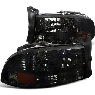 Dodge Dakota/ Durango Slt R/T Headlights W/Bumper Lights 1Pc. Smoked: Automotive