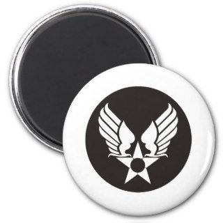White Black White Old Logo Magnets