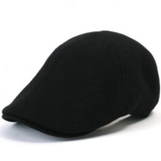 ililily Soft cotton Newsboy Flat Cap Pre curved ivy stretch fit Driver Hunting Hat (flatcap 506 1), Black at  Mens Clothing store: Mens Hats