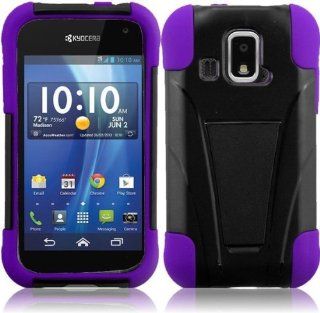 Kyocera Hydro XTRM C6721 ( US Cellular ) Phone Case Accessory Sensational Purple Dual Protection Impact Hybrid Cover with Free Gift Aplus Pouch: Cell Phones & Accessories